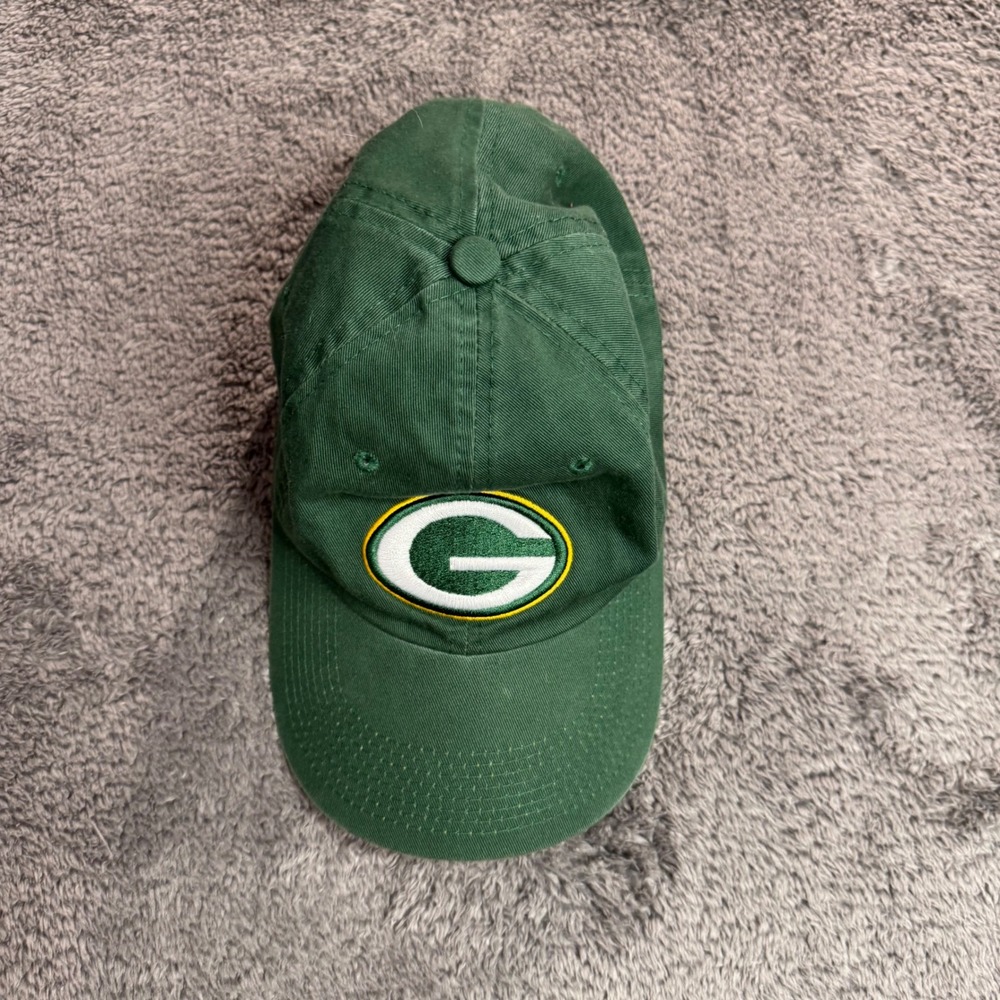 Reebok Green Bay Packers Hat Mens Green Adjustable NFL Football Embroidered Cap